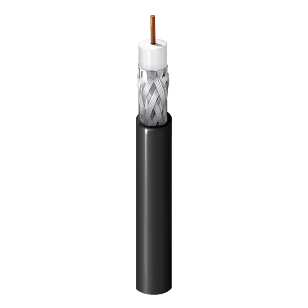 Belden 1505A - 75-Ohm SDI or RG59 Coaxial Cable (Black Jacket / 1000 Foot Spool)