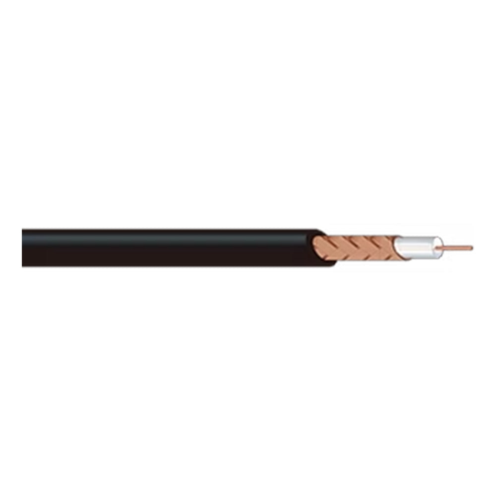 Canare LV-61S - Bulk 75-Ohm Video Coaxial Cable (Black / 153 Meter Spool)