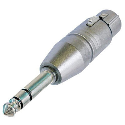 Neutrik NA3FP-UW Adapter - Unwired 3 Pin Female XLR to 1/4" Stereo Plug