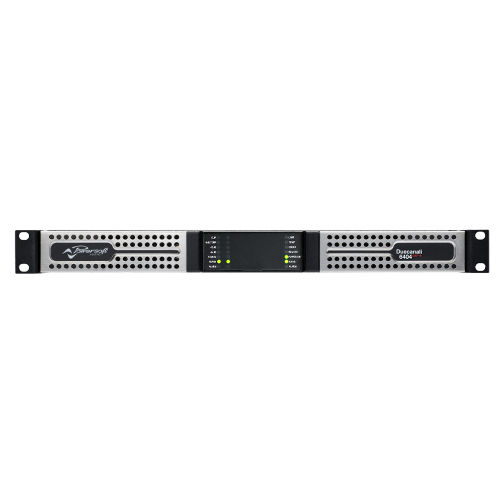 Powersoft Duecanali 6404 DSP Plus - 2-Channel Install Power Amplifier with DSP and AES67