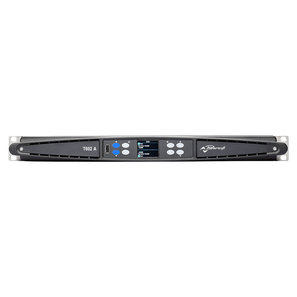 Powersoft T602 A - 6000W / 2-Channel High-Performance Amplifier with DSP
