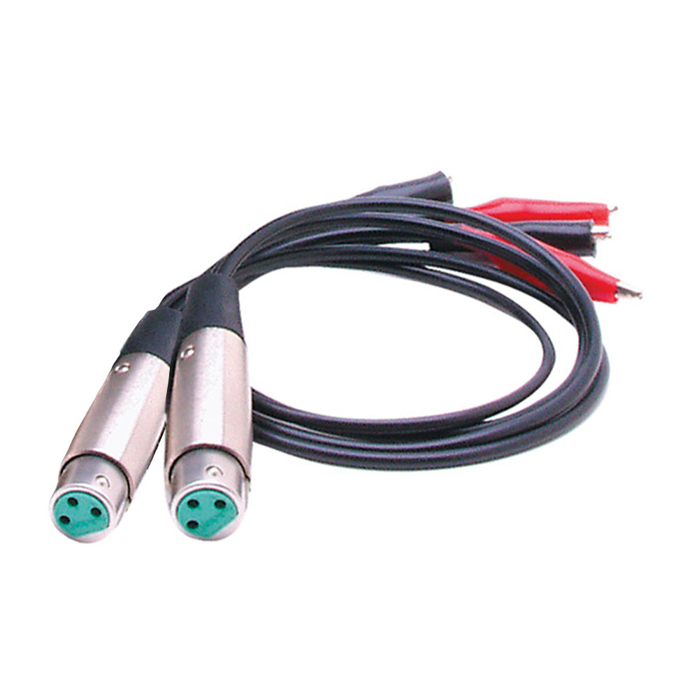 RDL PT-TLS1 PT Replacement Test Lead Set (Female XLR & clip leads)