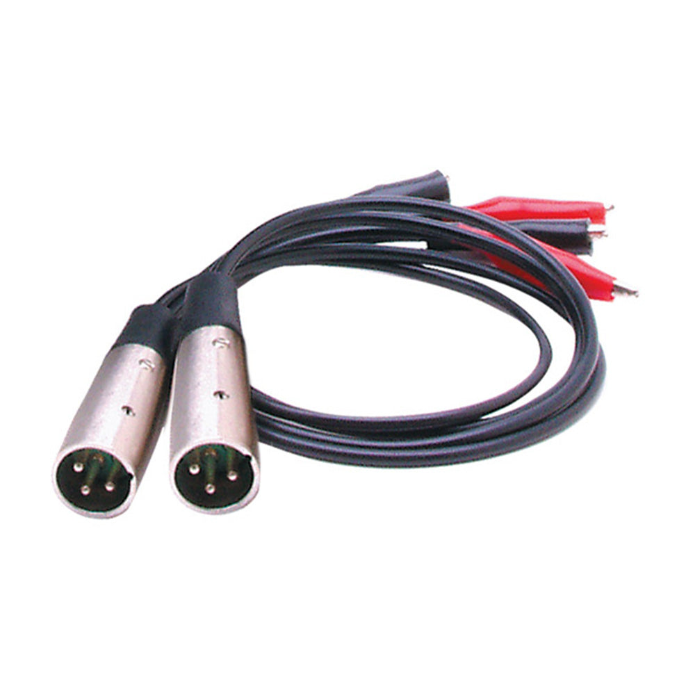 RDL PT-TLS2 PT Replacement Test Lead Set (Male XLR & clip leads)