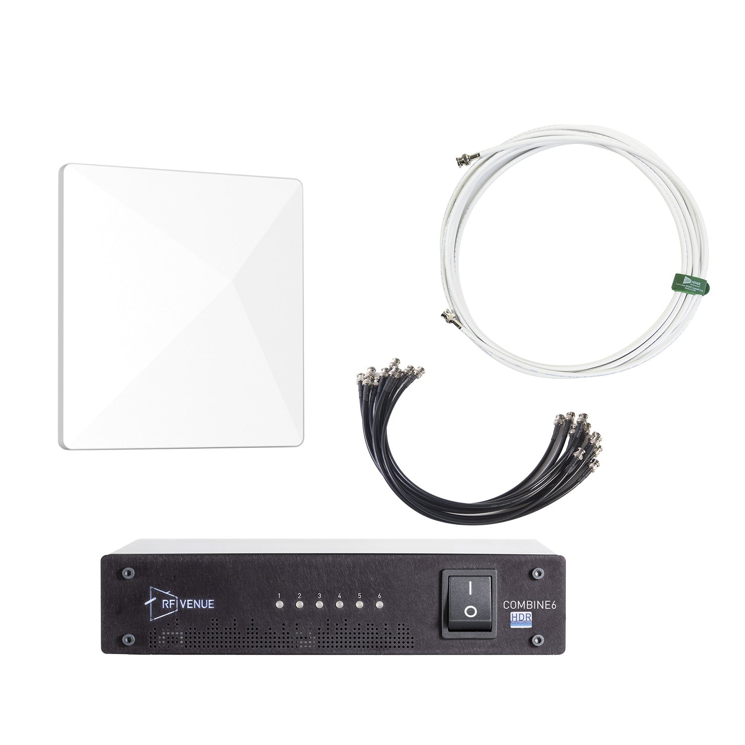 RF Venue COMB6CP-ARC - 6-Channel In-Ear Monitor Upgrade Pack with White CP Architectural Antenna