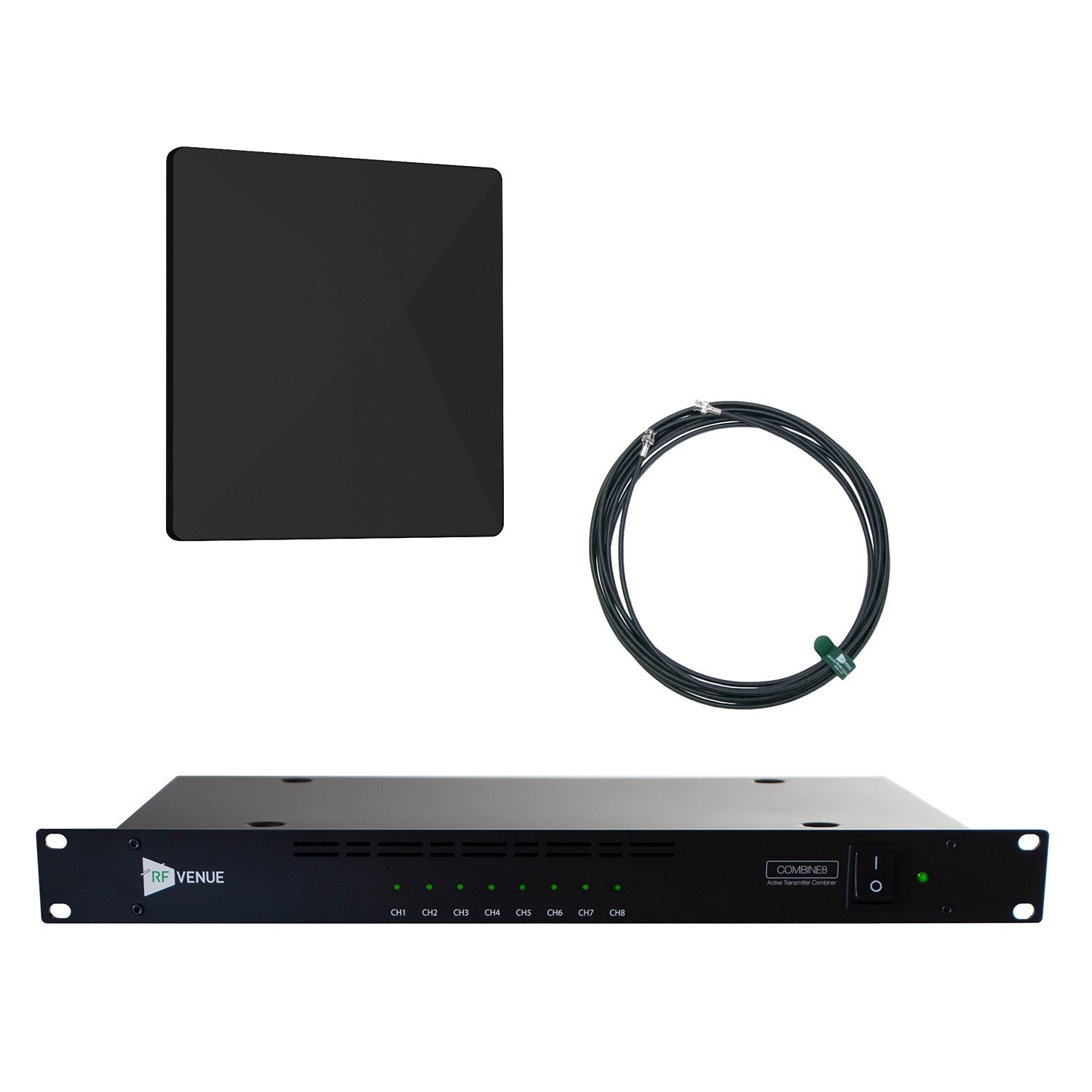 RF Venue COMB8CP-ARCB - 8-Channel In-Ear Monitor Upgrade Pack with Black CP Architectural Antenna