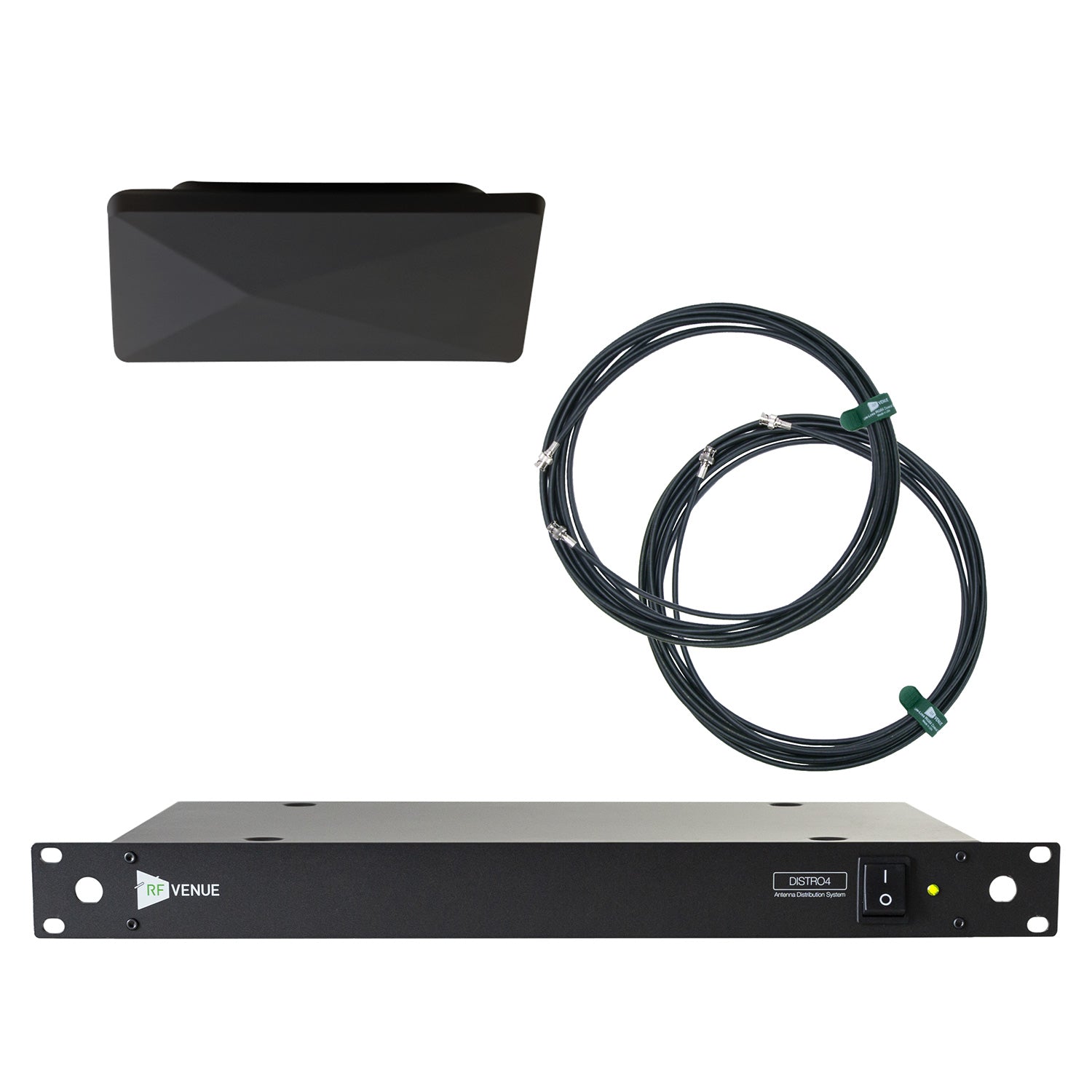 RF Venue D-ARCBDISTRO4 - 4-Channel Wireless Upgrade Pack with Black Diversity Architectural Antenna