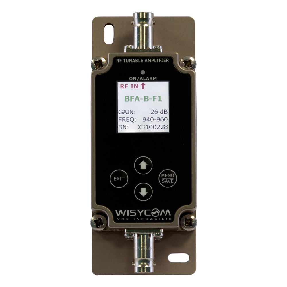 Wisycom BFA-N-F2 - Wideband Active Amplifier with Remote Controlled Filters (N Connector / F2 Filter)