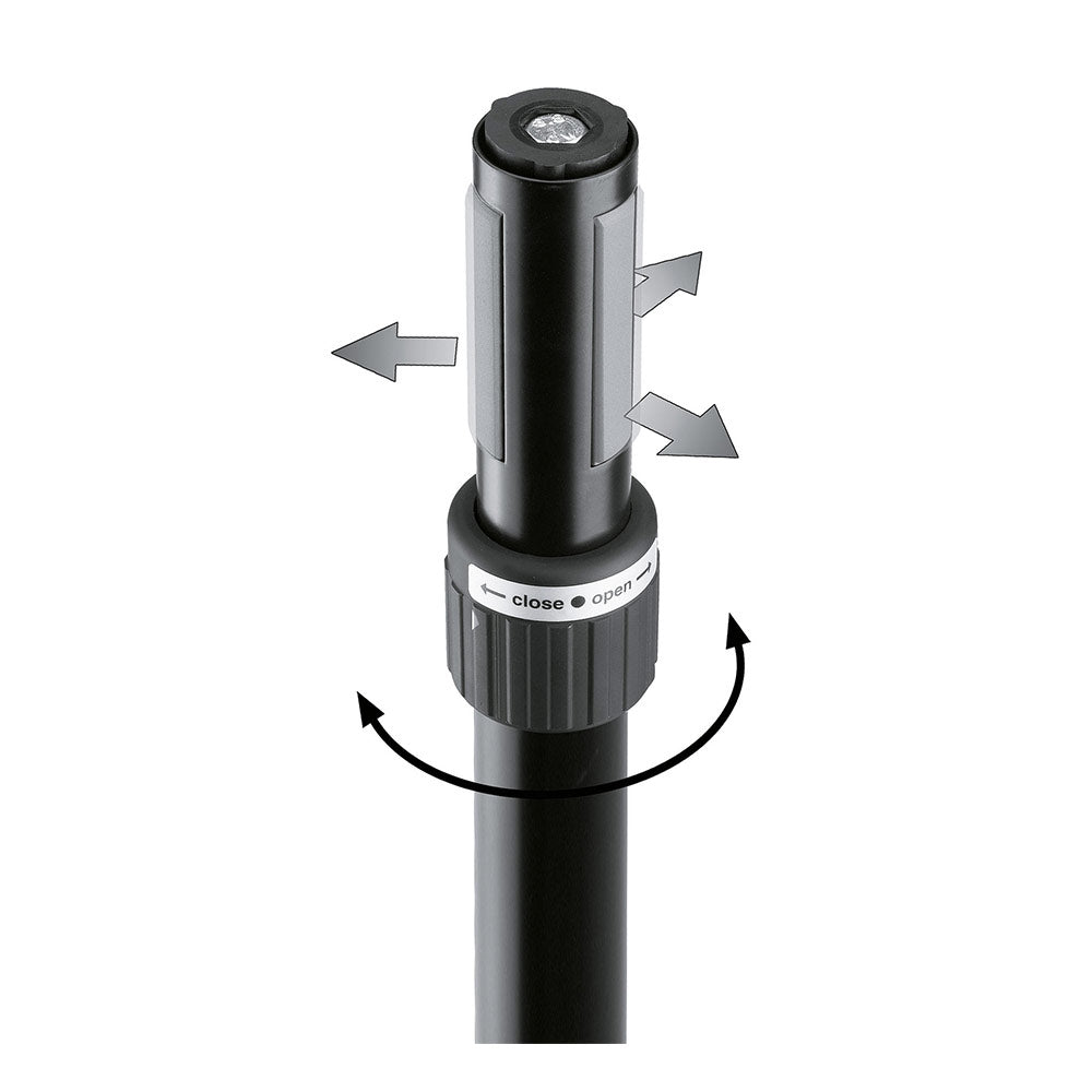 K + M 21366 Distance Rod Speaker/Subwoofer Pole with Ring Lock
