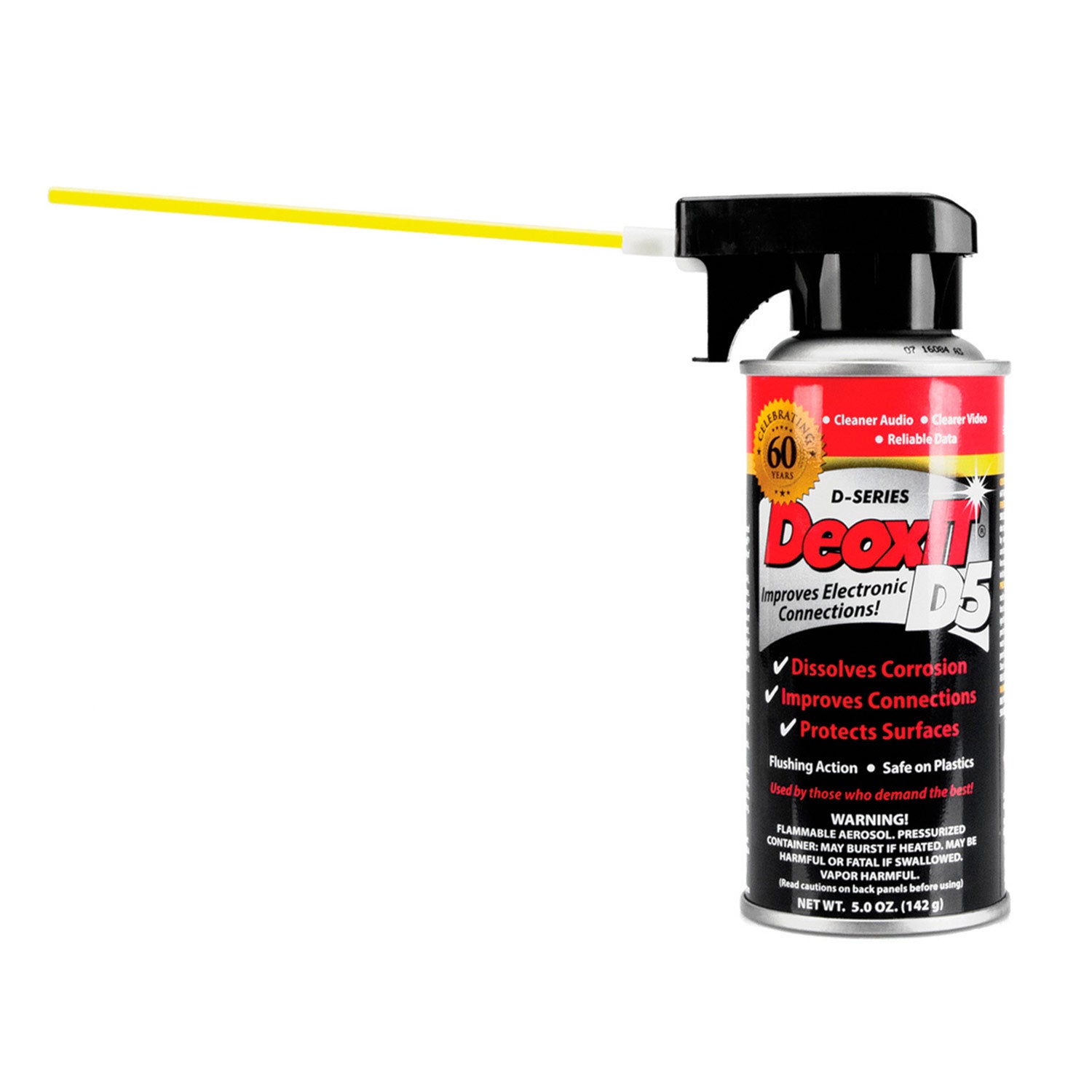 Hosa D5S-6 CAIG DeoxIT Contact Cleaner, 5% Spray, 5 oz
