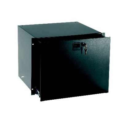 Middle Atlantic D4LK 4 Space Black Anodized Rack Drawer with Lock