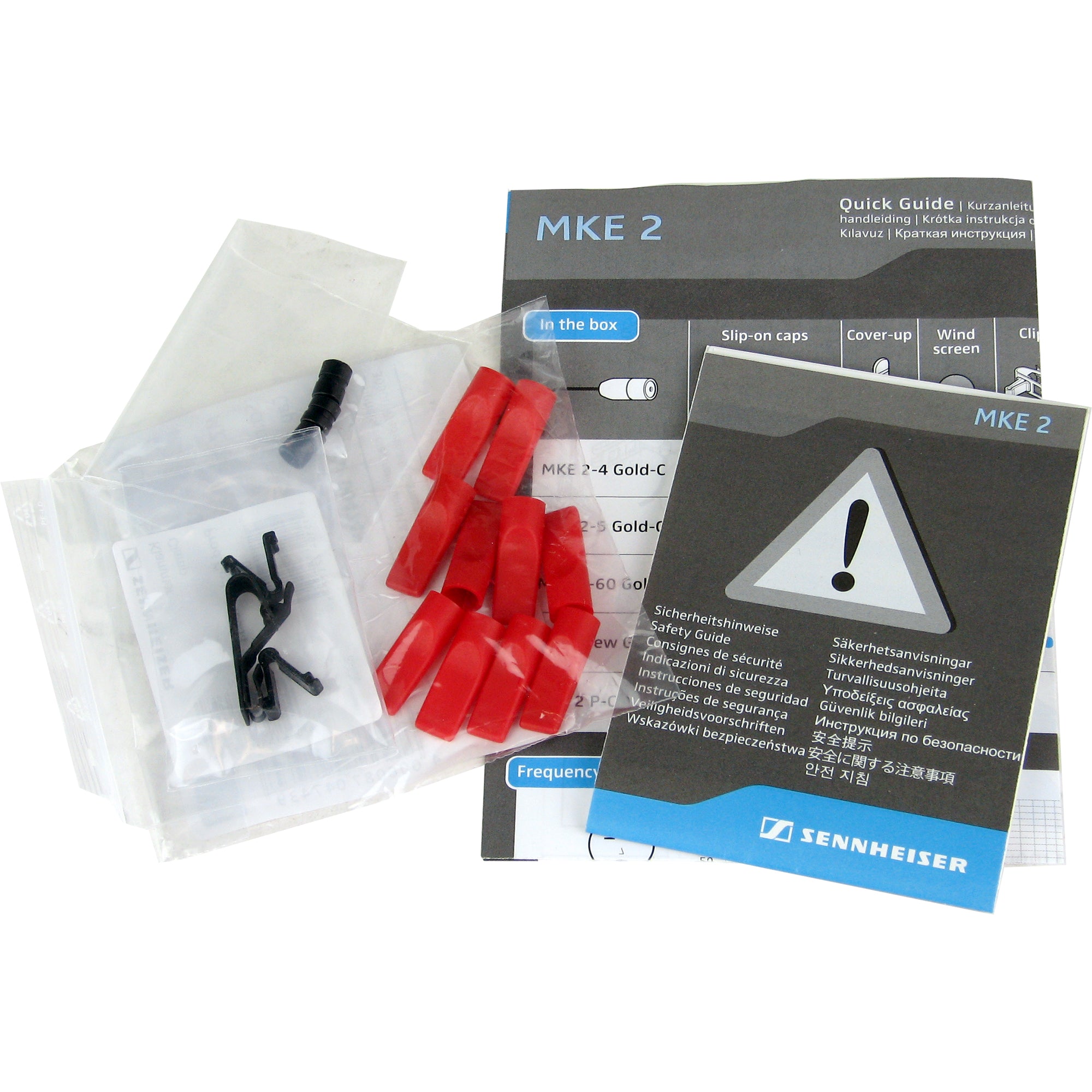 Sennheiser MKE 2-TA4F GOLD Omnidirectional Lavalier Microphone (Black Anthracite / Shure TA4F)