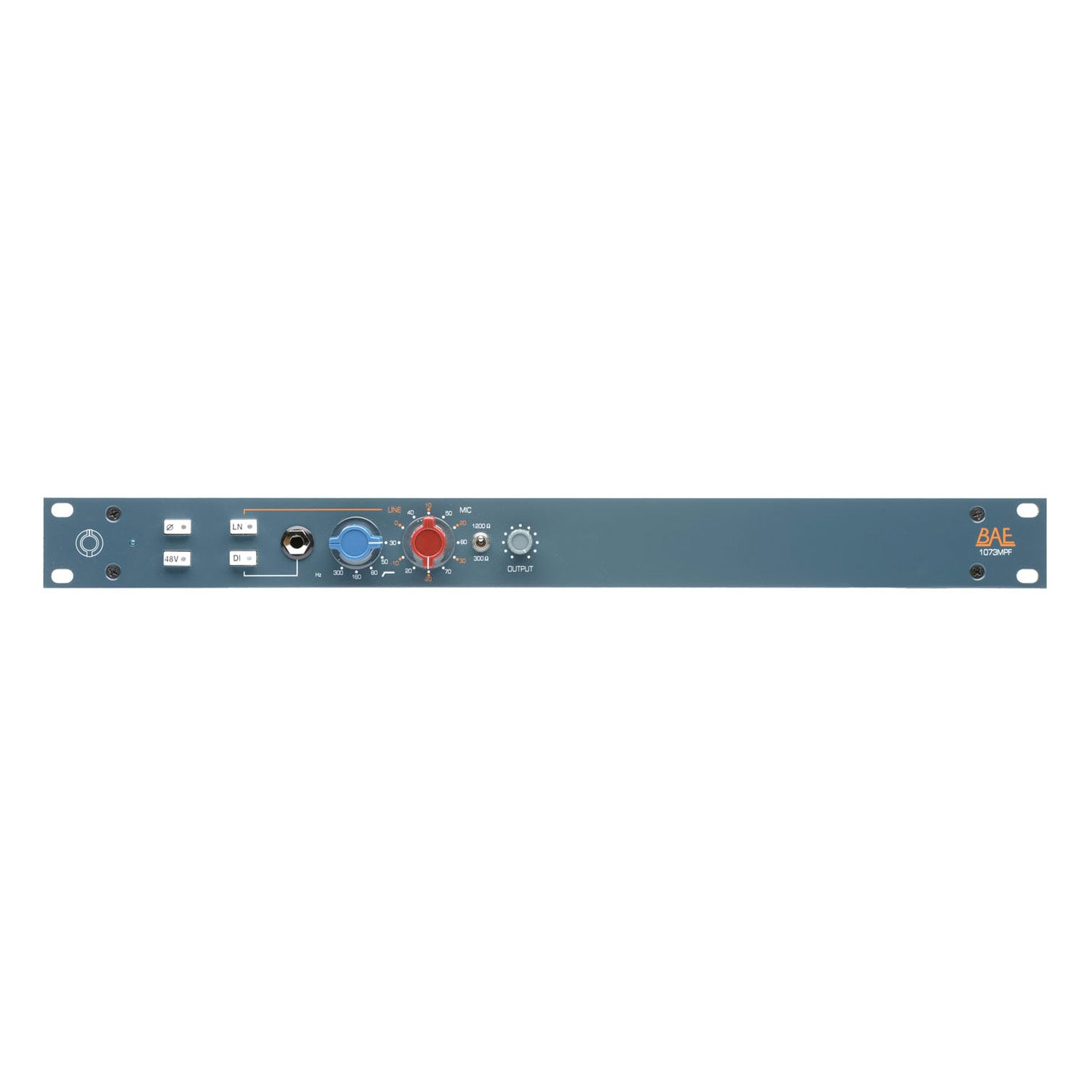 BAE 1073MPF Rackmount Mic Preamp with HPF (No PSU)