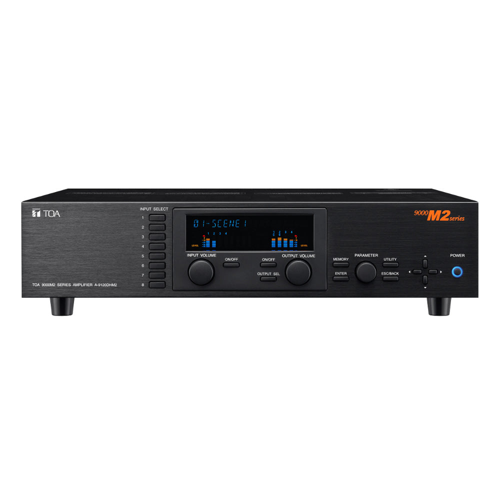 TOA A-9120DHM2 - 2x120W Digital Matrix Mixer Amplifier (Requires Modules)