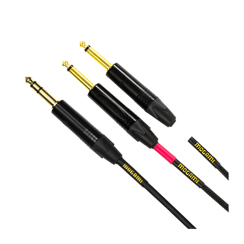 Mogami Gold Series Insert Cable (TRS to Dual TS, 12 Foot)