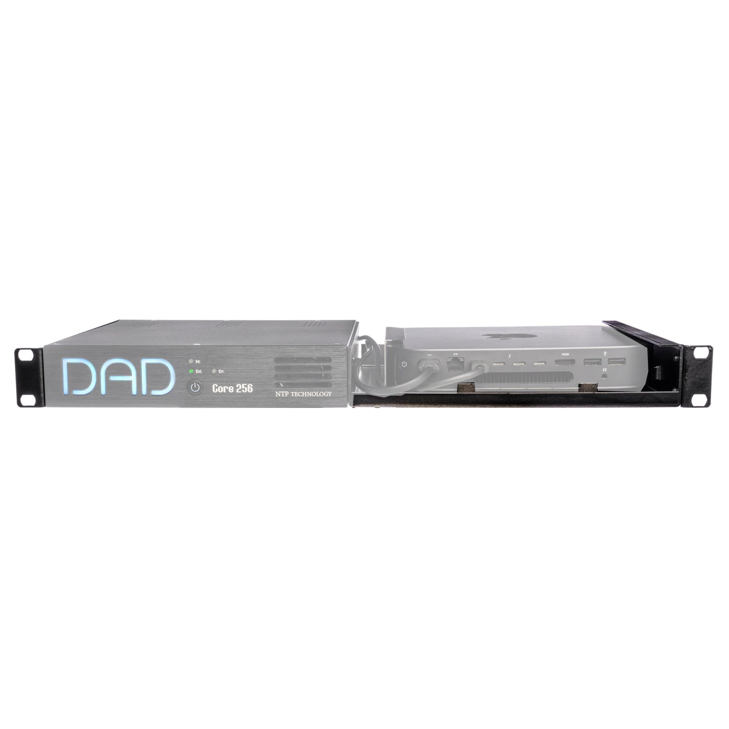NTP Technology DAD Core Rack - 1RU Mounting Shelf for Core 256 and Mac Mini