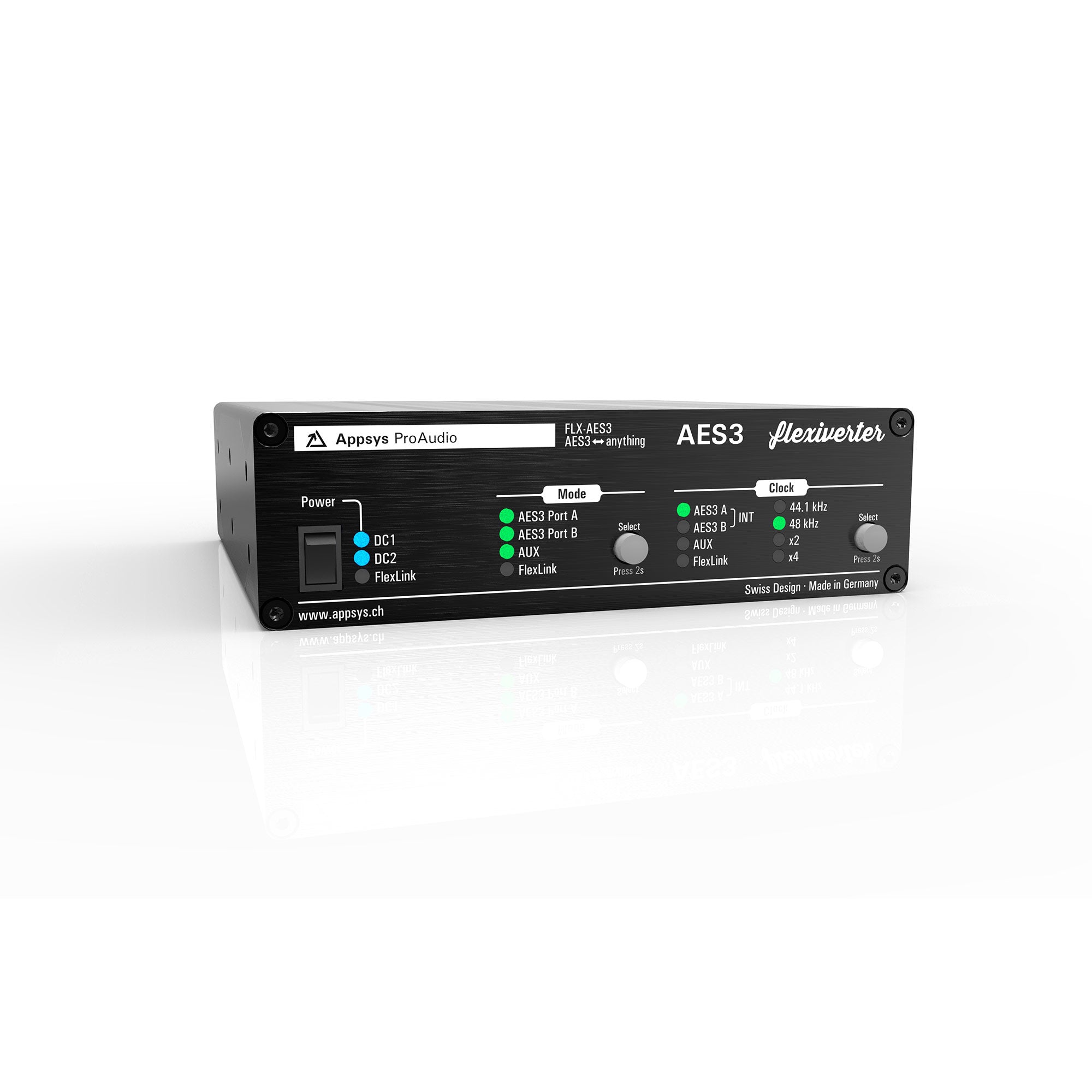 Appsys Pro Audio FLX-AES3 Flexiverter - 16-Channel AES3 Digital Audio Converter