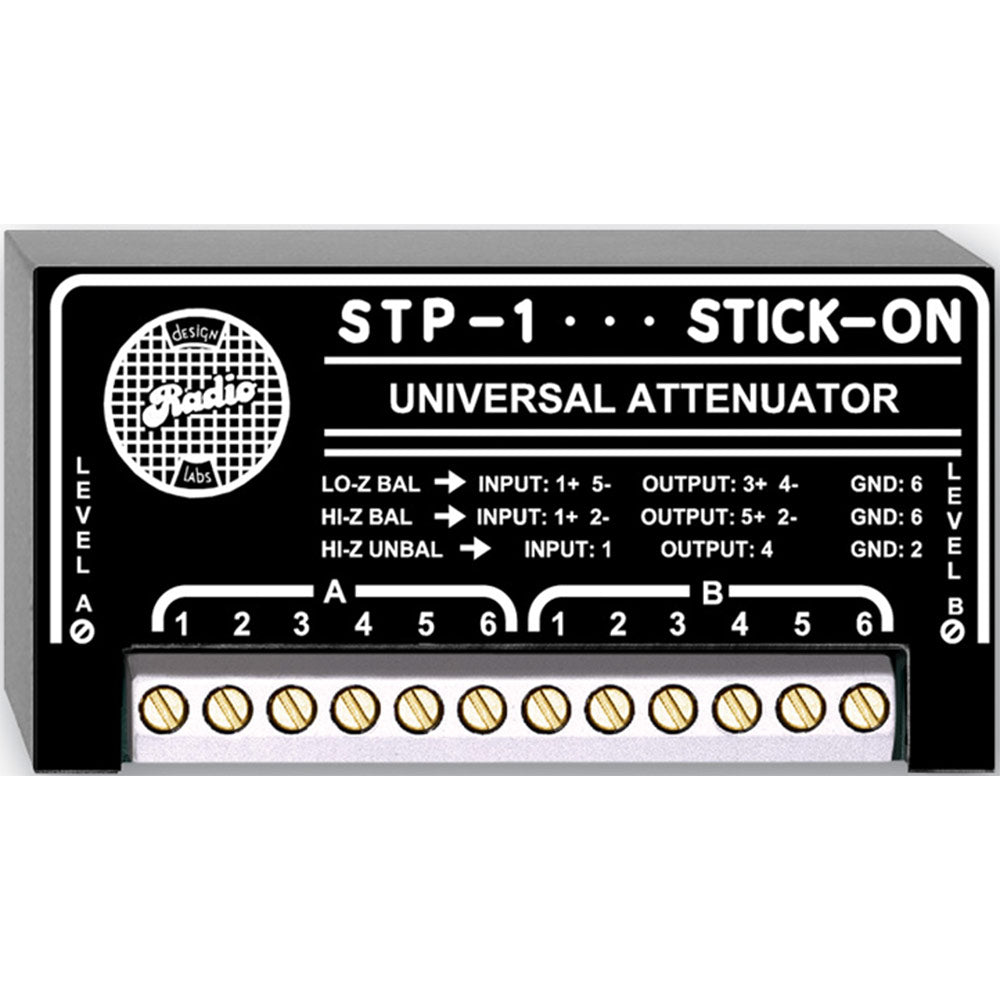RDL STP-1 Dual Variable -85 Db Attenuator for Lo-Z and Hi-Z balanced or unbalanced signals