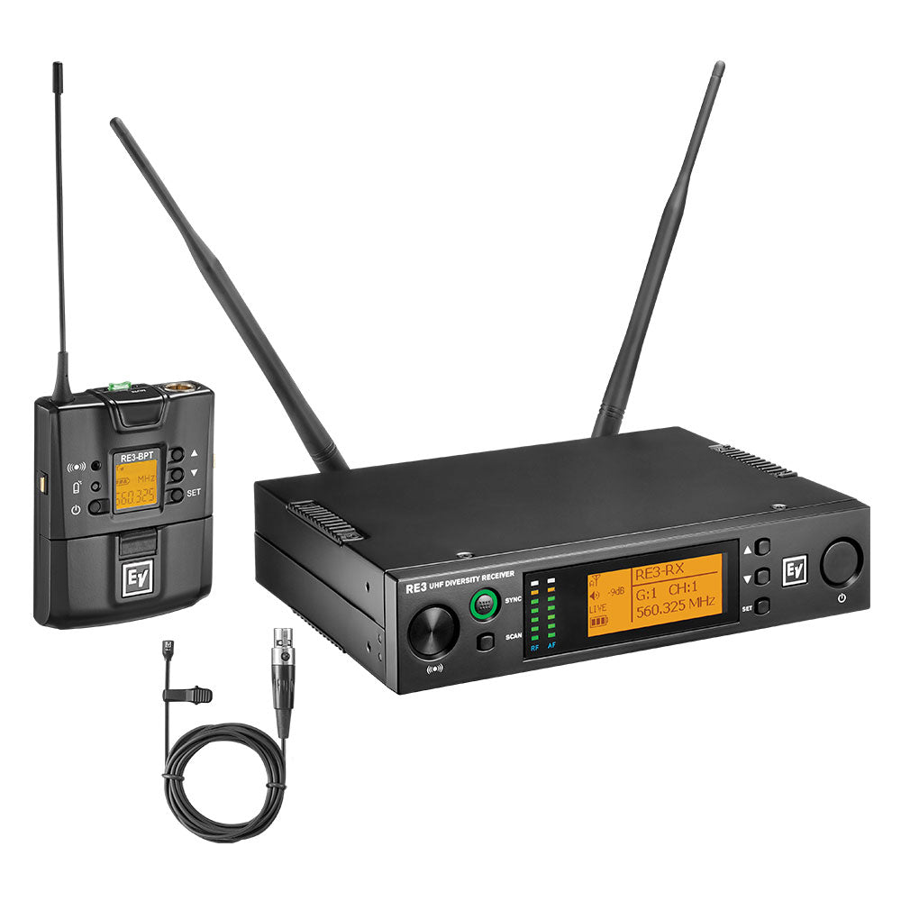 Electro-Voice RE3-BPOL Lavalier Wireless System (5H Band / 560 - 596 MHz)
