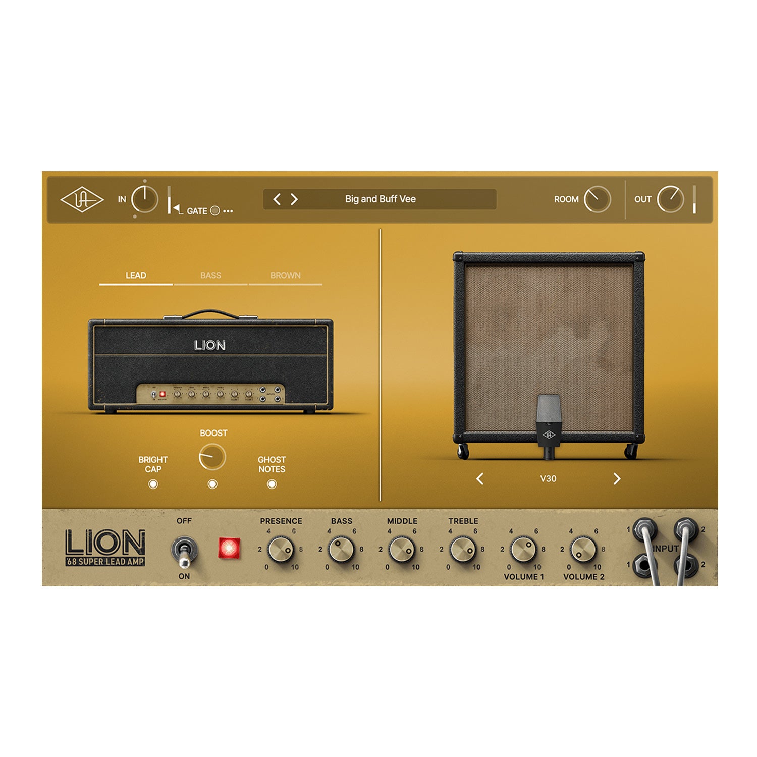 Universal Audio Lion 68 Super Lead - Amplifier Modeling Plugin (VST/AU/AAX)