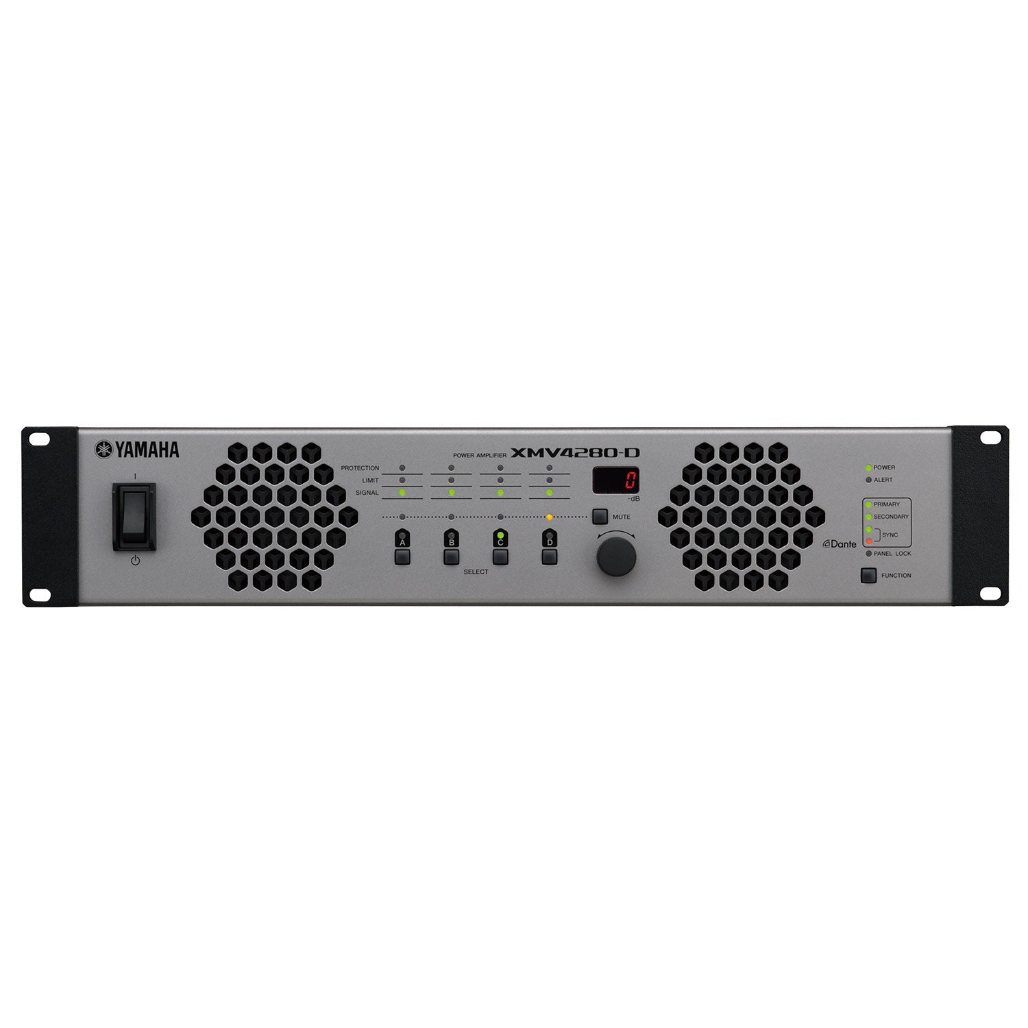 Yamaha XMV4280-D 4-Channel Power Amplifier with Dante Interface