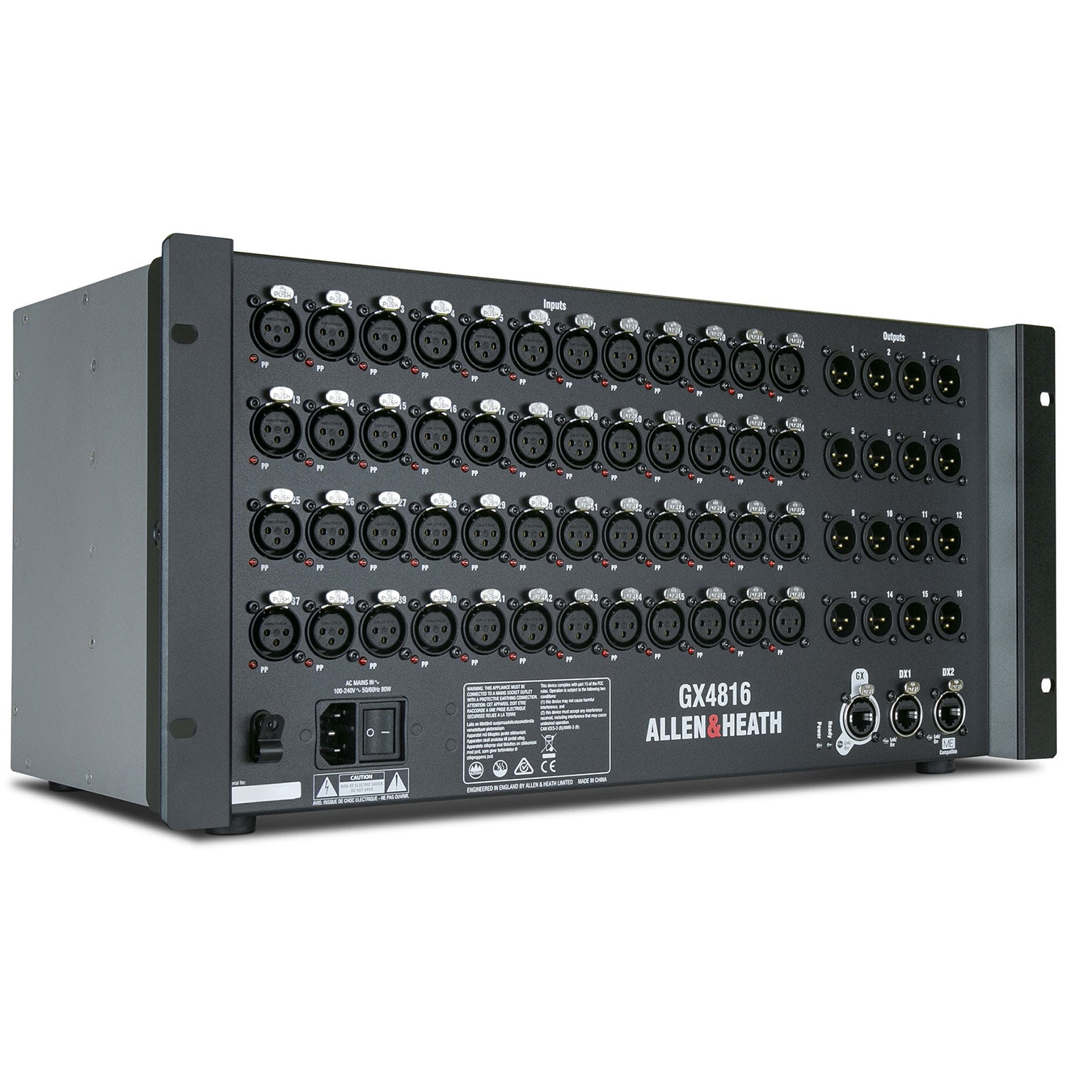 Allen and Heath GX4816 48 XLR Input / 16 XLR Output Audio Expander with DX and ME Connectivity