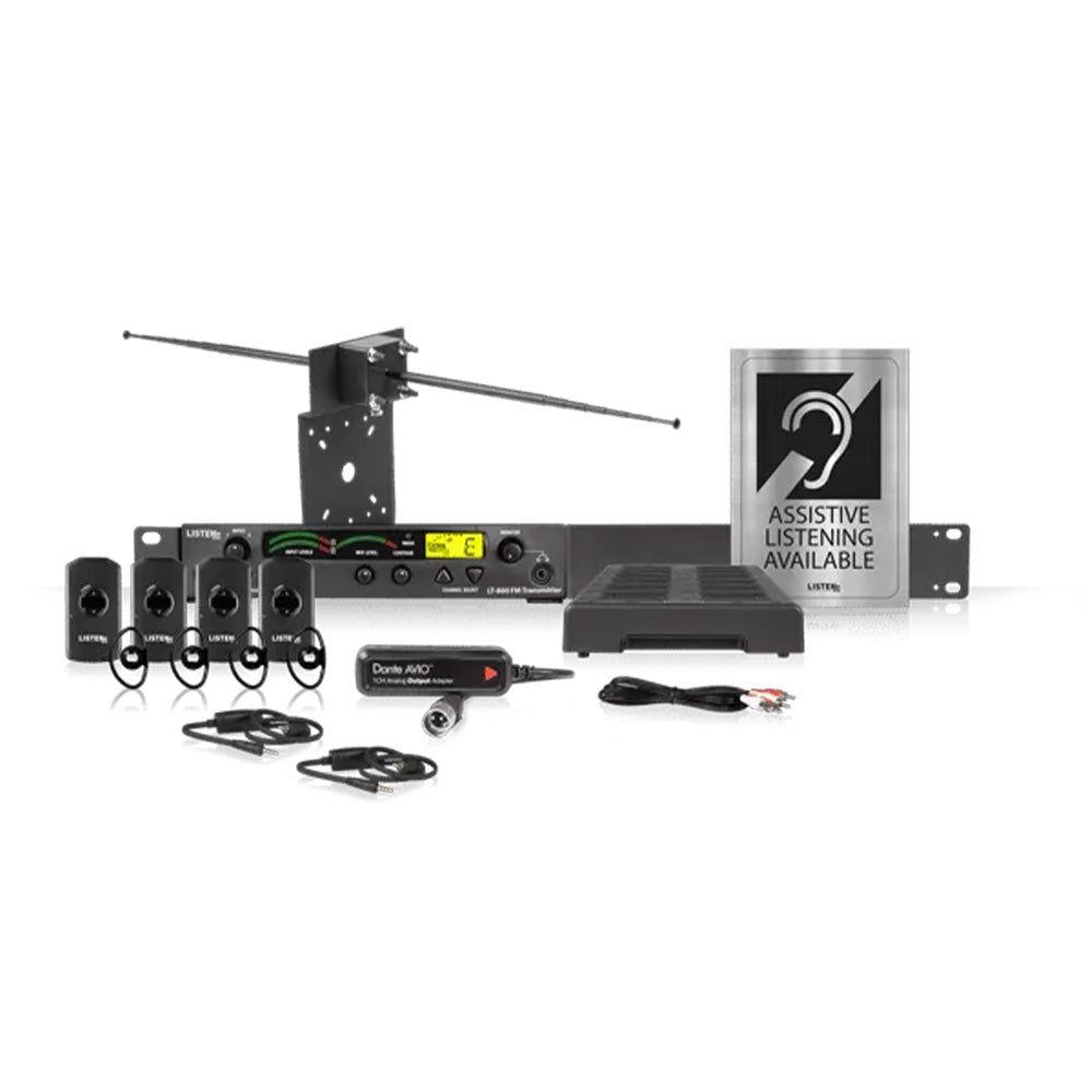 Listen Technologies LS-55-072-D - Listen iDSP Prime Level III Stationary RF System (72 MHz with Dante)