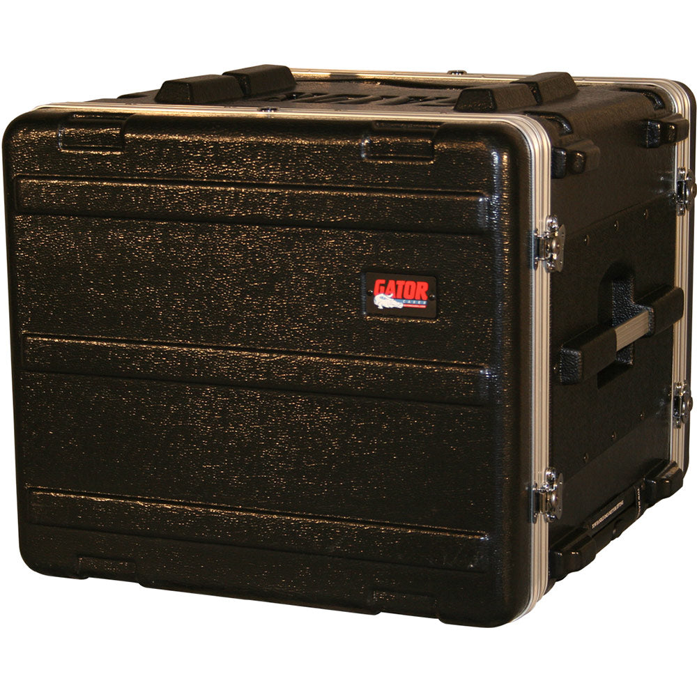 Gator GRR-8L Rolling 8-Space Deluxe Rack with Front and Rear Rack Rail and Locking Covers
