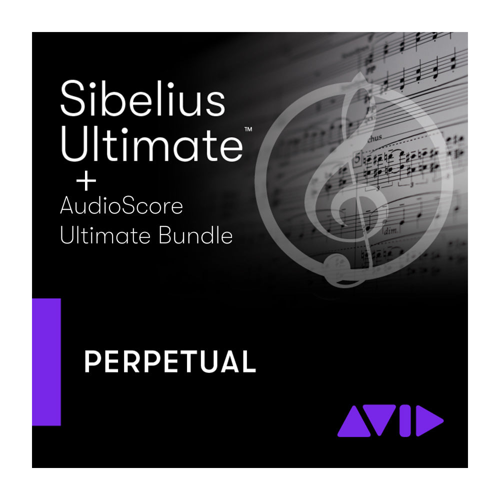 Avid Sibelius Ultimate - Notation Software (Perpetual License / AudioScore, PhotoScore, & NotateMe Ultimate)
