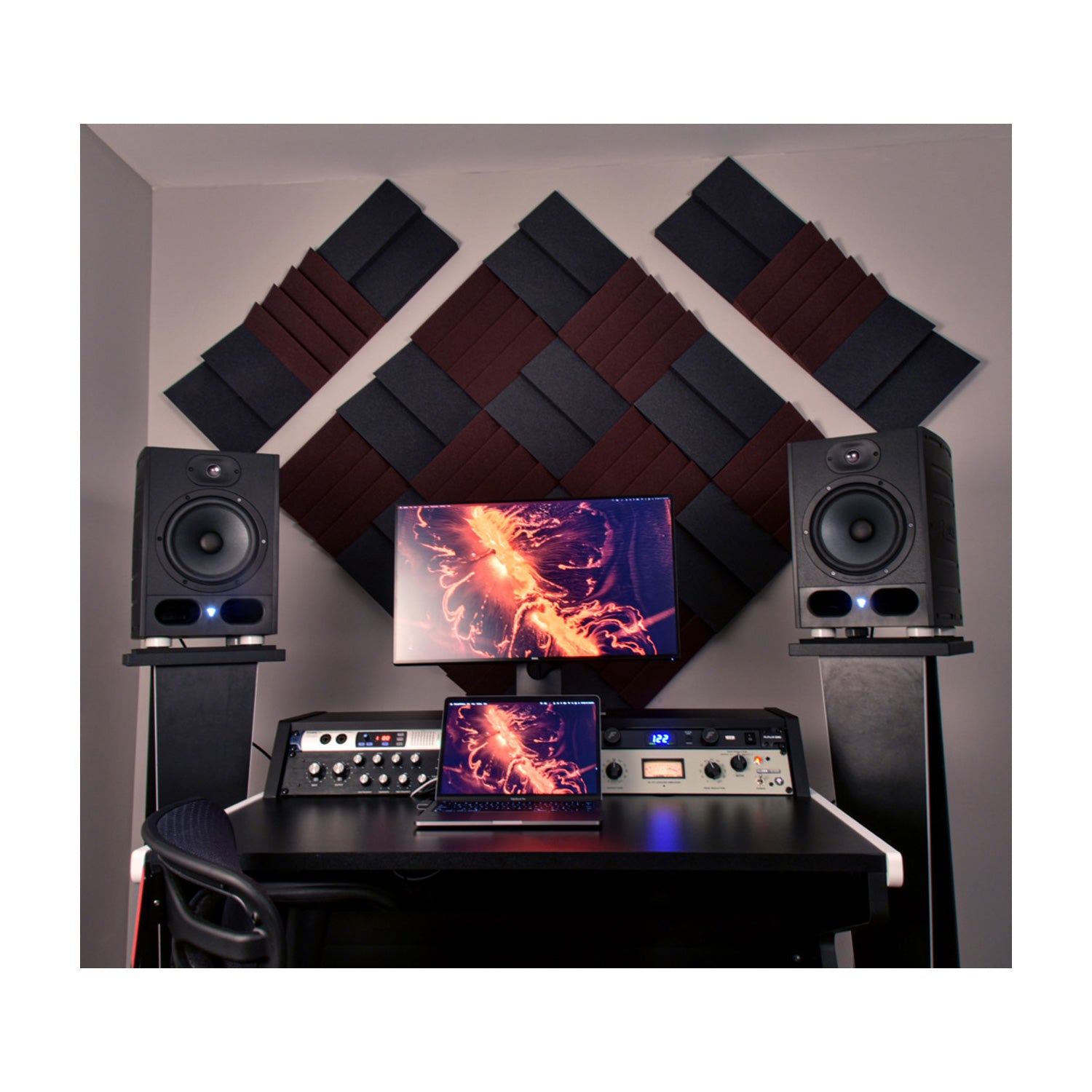 Auralex Streamer Starter Kit - Content Creator Solution (Charcoal/Burgundy)