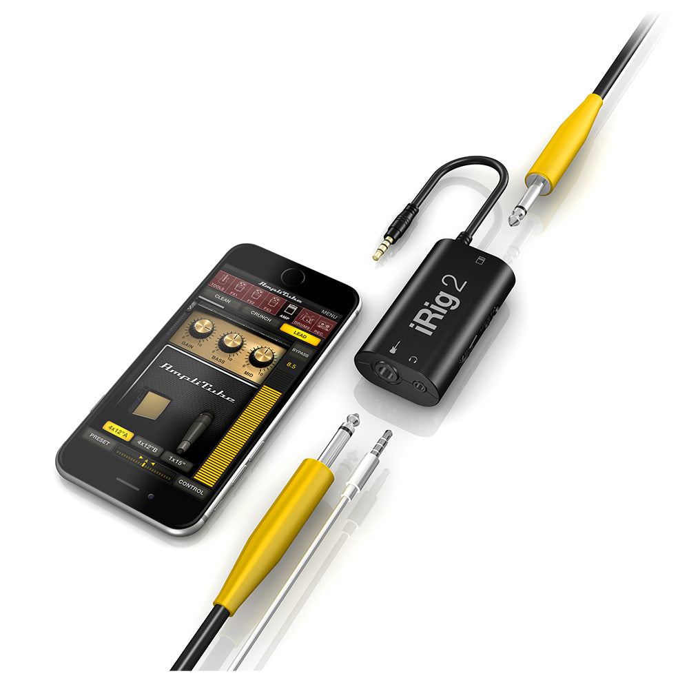 IK Multimedia iRig 2 Guitar Interface for iOS/Samsung Devices