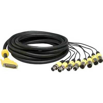 Lynx CBL-DIGY85 DB25 to 8 XLR (4 Male, 4 Female) AES/EBU Digital Input/Output Cable - 5 Meters