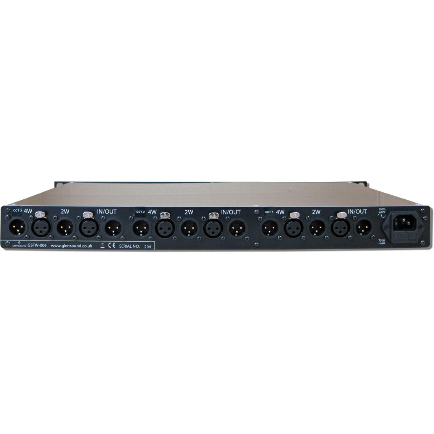 Glensound GS-FW006 - Triple 4 Wire To 2 Wire 1U Rack