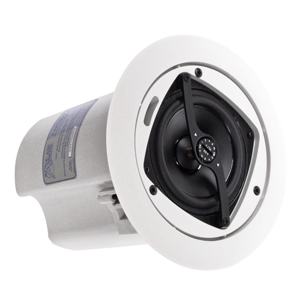 AtlasIED FAP40T - 4-Inch In-Ceiling Loudspeaker with Transformer (White)