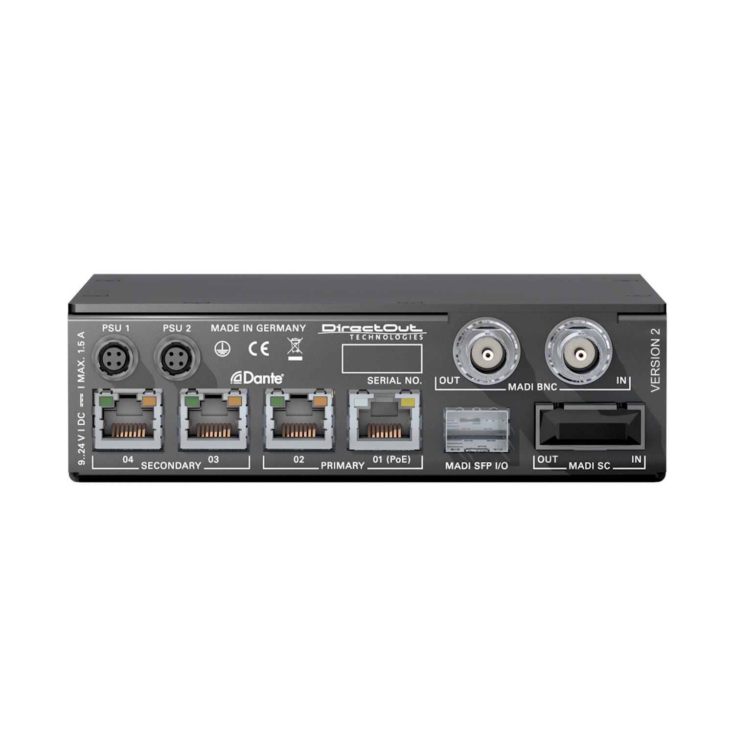 DirectOut EXBOX.MD MKII - 64-Channel Dante to MADI Converter with FastSRC