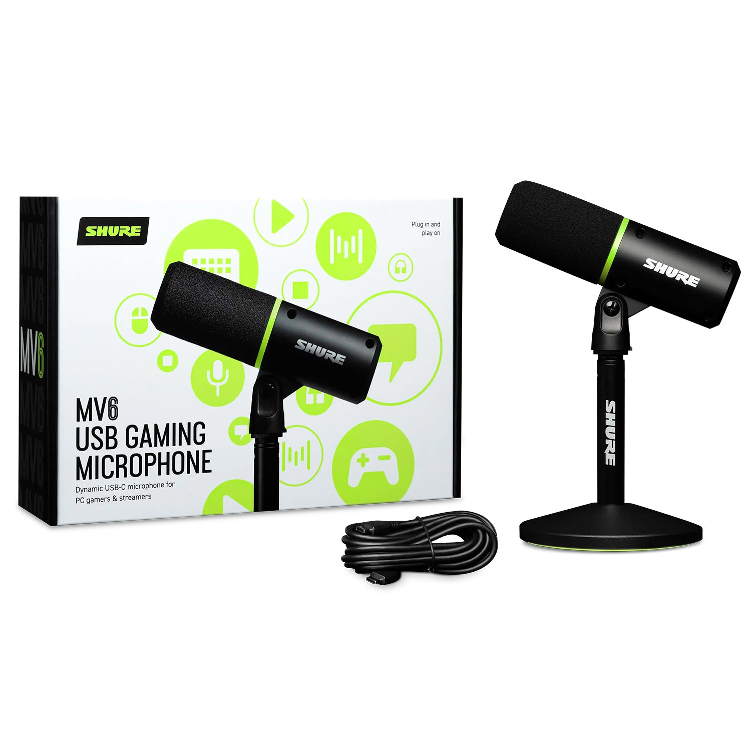 Shure MV6 - USB Gaming or Podcasting Microphone