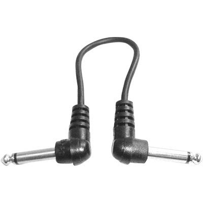 Hosa CFS-106 Molded Right-Angle Guitar Patch Cable, 6 inches