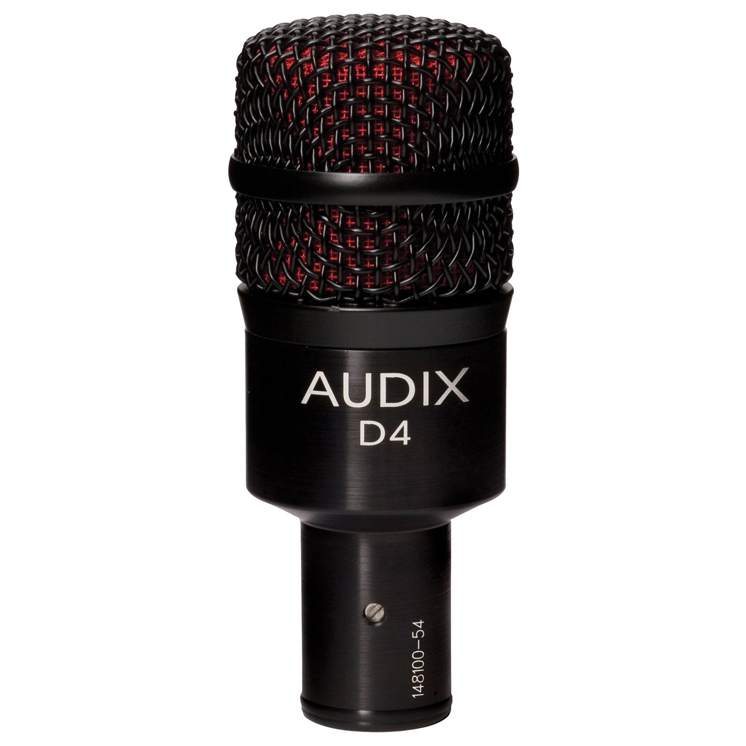 Audix D4 Low Profile Dynamic Hypercardioid Microphone With Extended Low Frequency Response
