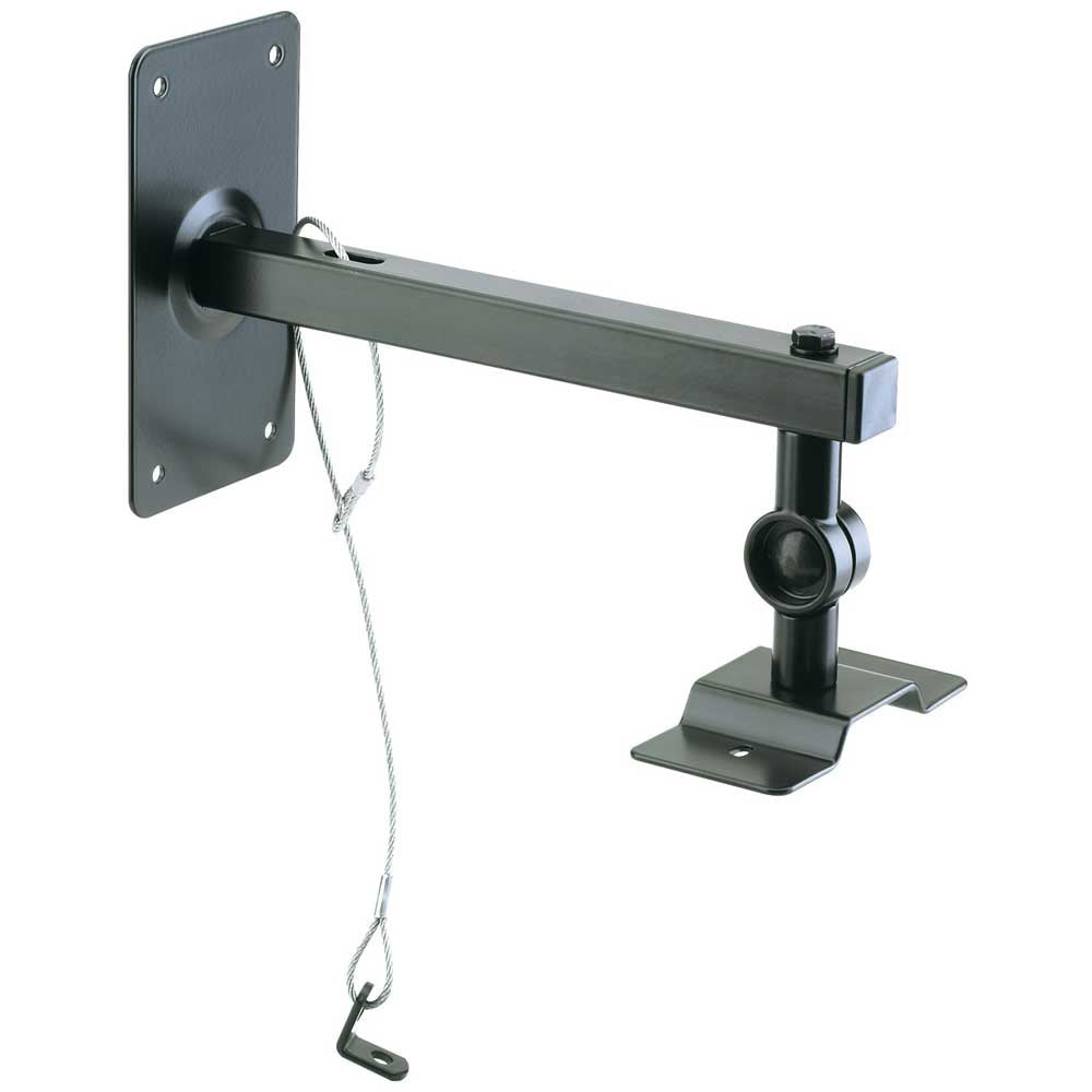 K + M 24195 Speaker Wall Mount Bracket (with Safety Cable)