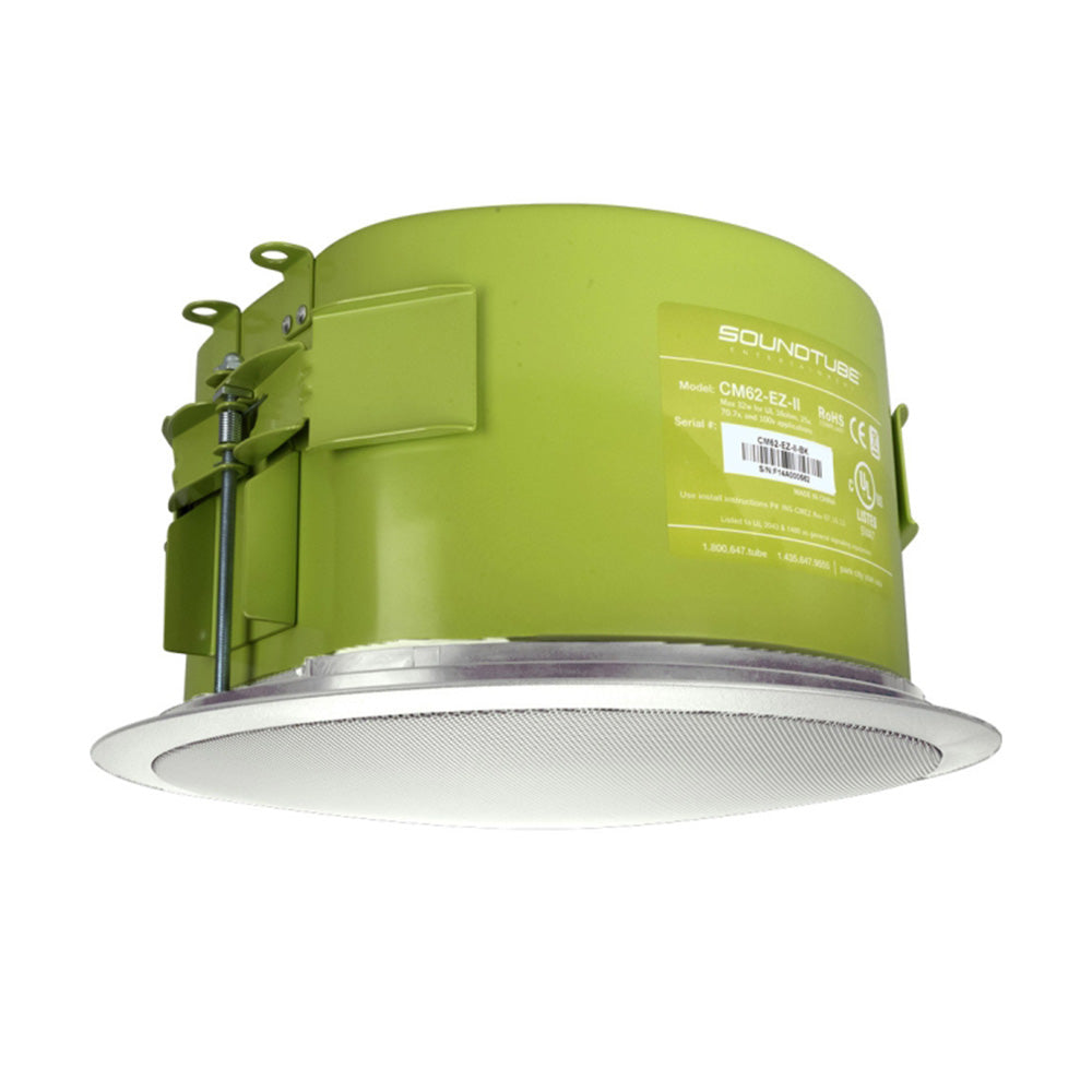 Soundtube CM62-EZ-II-WH - Two-Way 6.5-Inch In-Ceiling Loudspeaker (White)