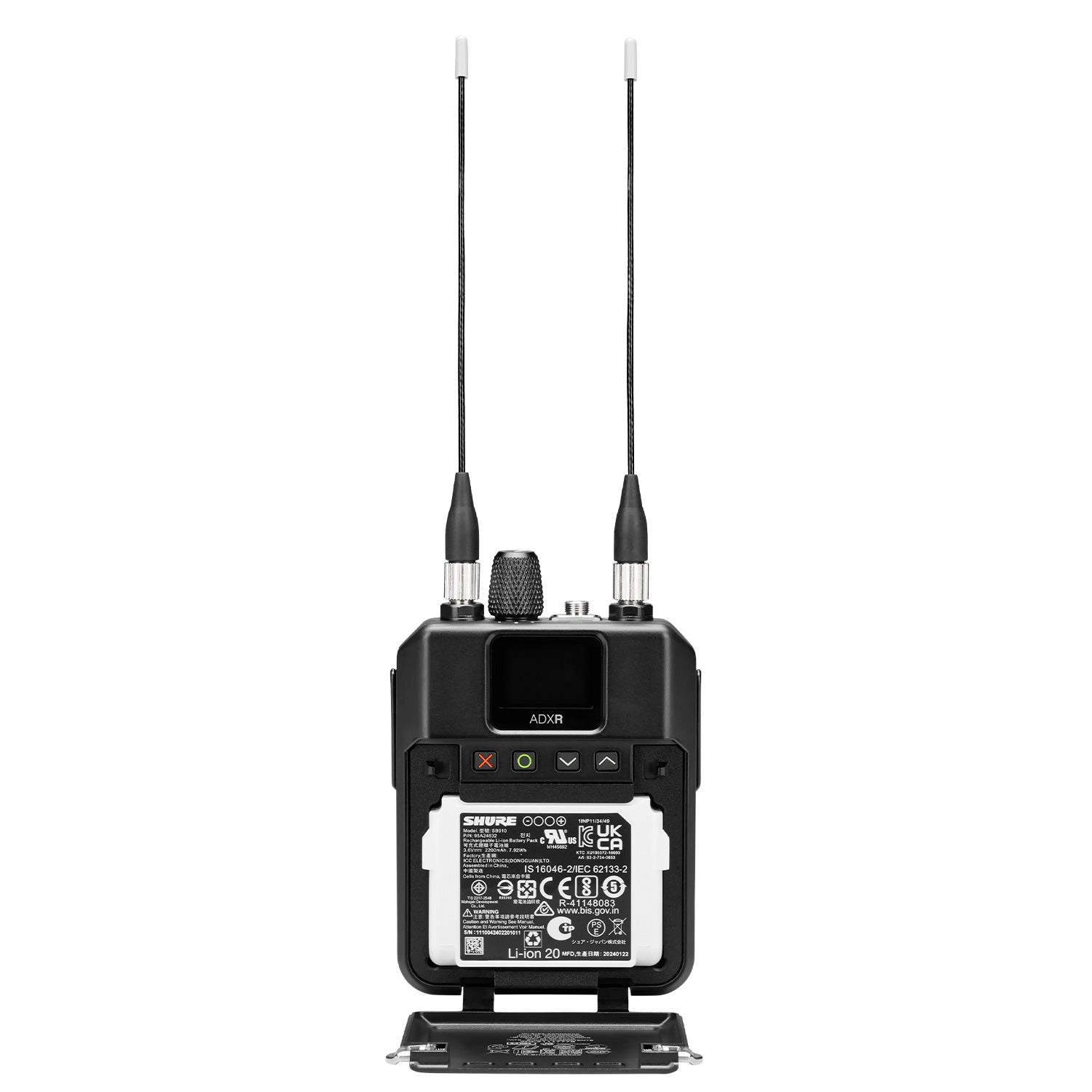 Shure ADXR - Axient Digital PSM Wireless Bodypack Receiver (B Band / 606-810 MHz)