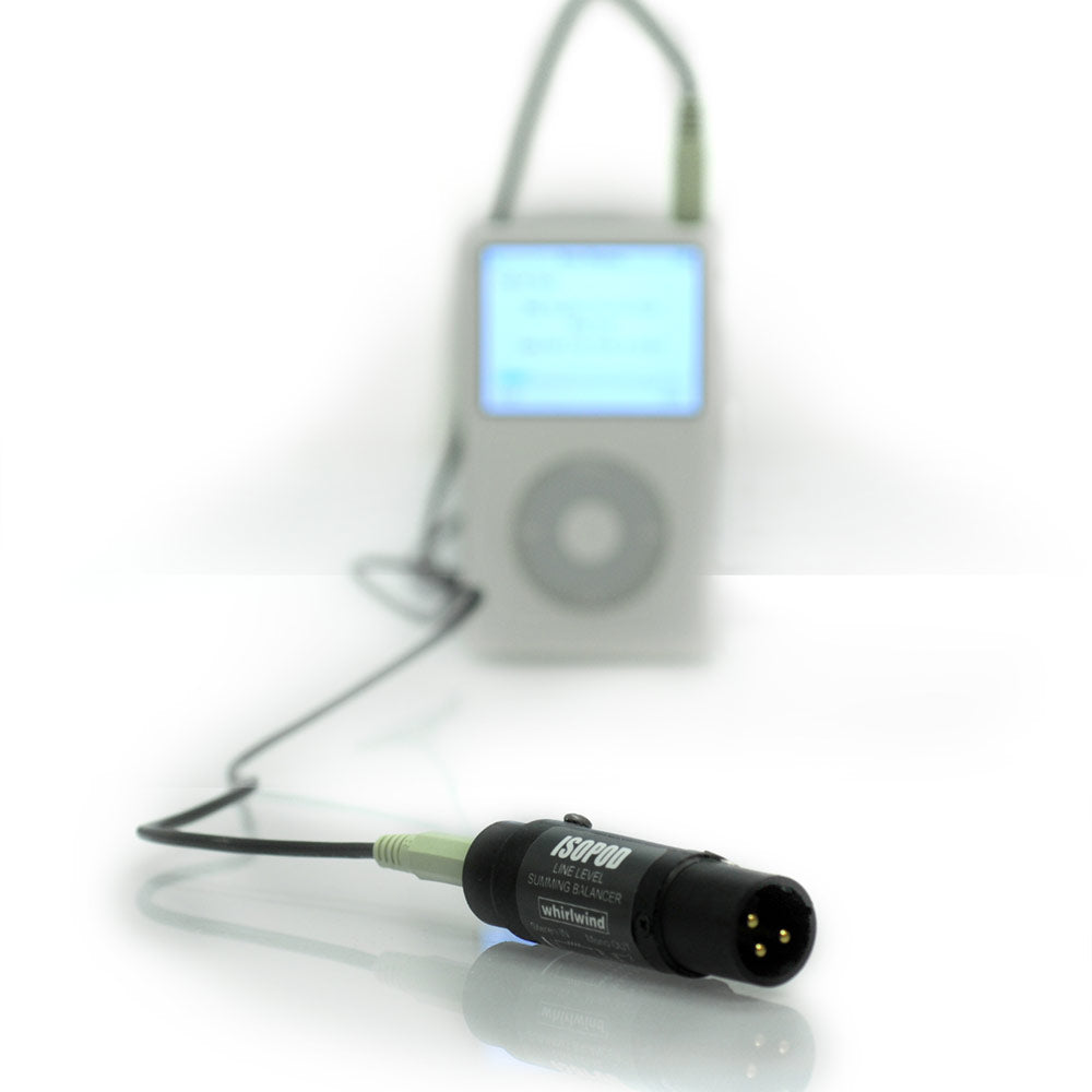 Whirlwind ISOPOD Line Level Summing and Level Balancer for iPod
