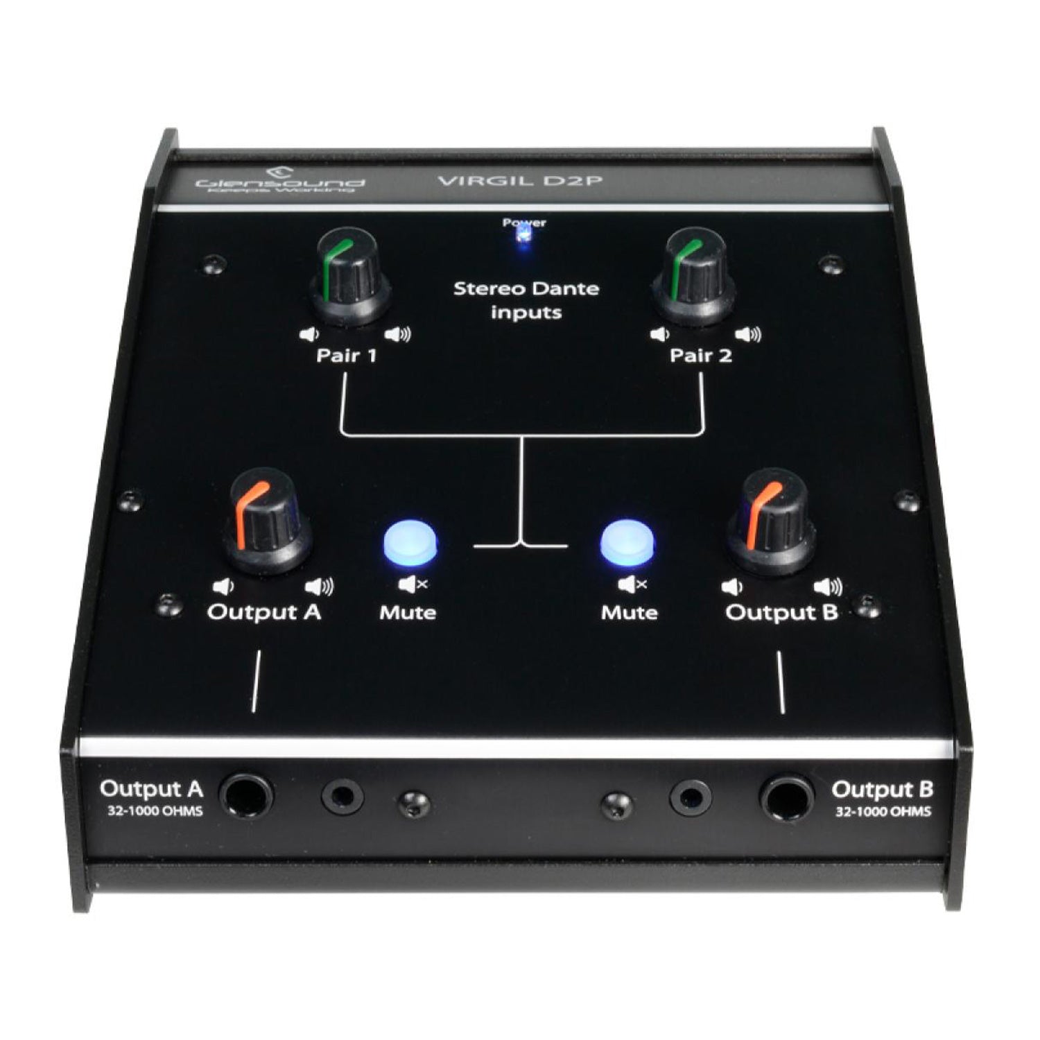 Glensound Virgil D2P - Twin Dante Desktop Headphone Amplifier