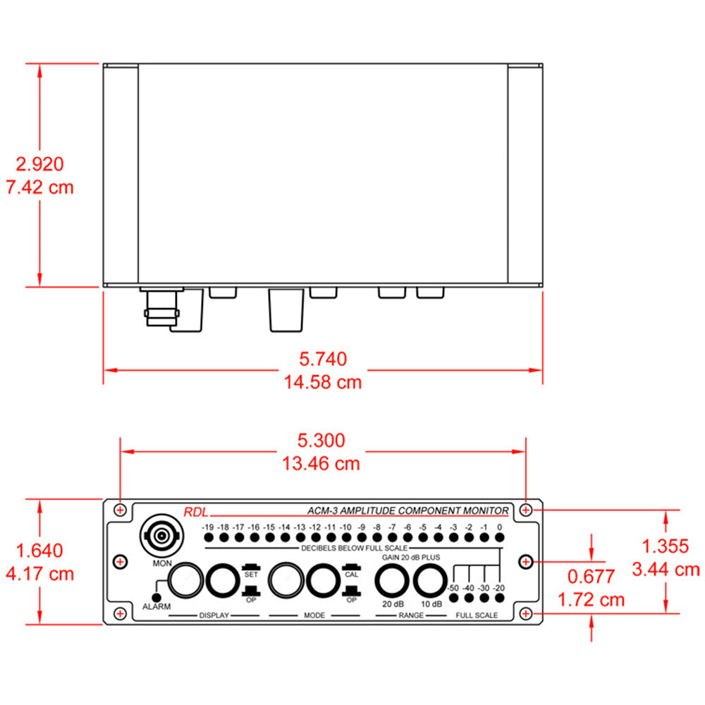 RDL ACM-3 Amplitude Component Monitor