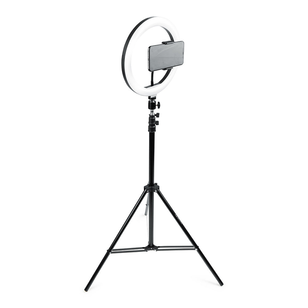 Gator GFW-RINGLIGHTTRIPD - Ring Light Round Base Tripod Stand with Phone Clamp