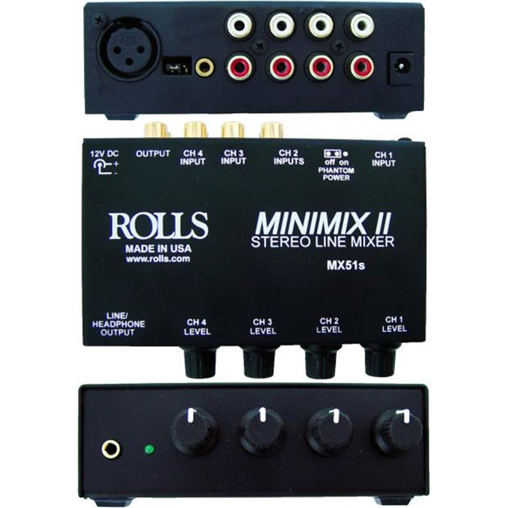 Rolls MX51s 1 Mini-Mix 2 - 4-Channel Mixer
