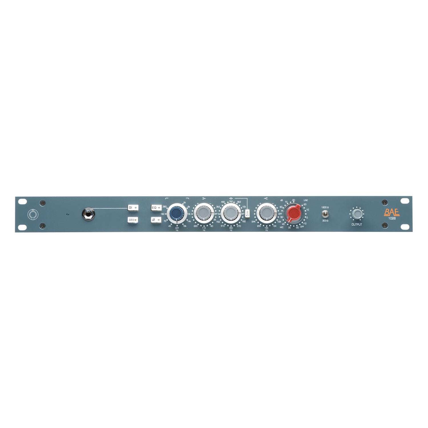 BAE 1028 Rackmount Mic Preamp and Equalizer (Matched Pair with PSU)