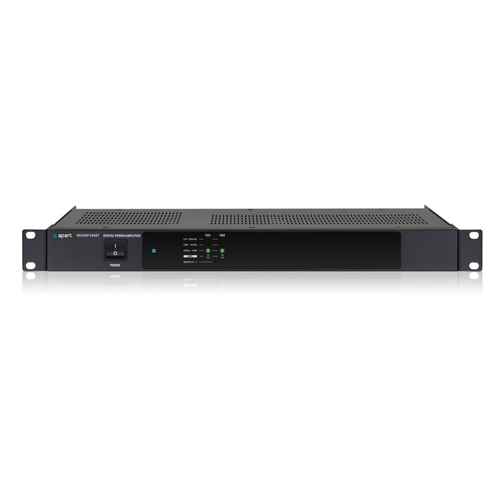 Biamp REVAMP2060T Professional 2-Channel Class-D 100V Power Amplifier