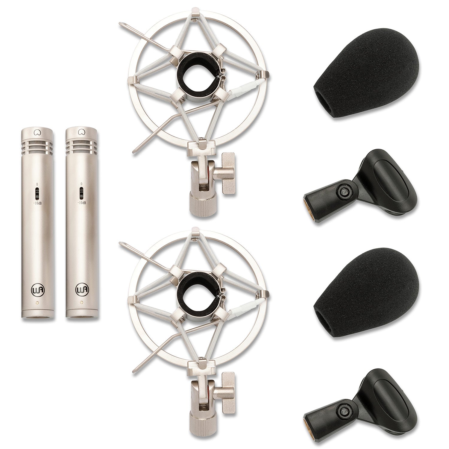 Warm Audio WA-84-C-N-ST Small Diaphragm Condenser Microphone - Nickel / Stereo Pair