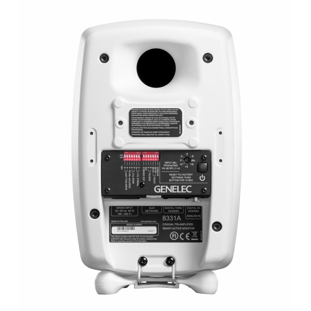 Genelec 8331AW 3-Way SAM Studio Monitor (White/Single)