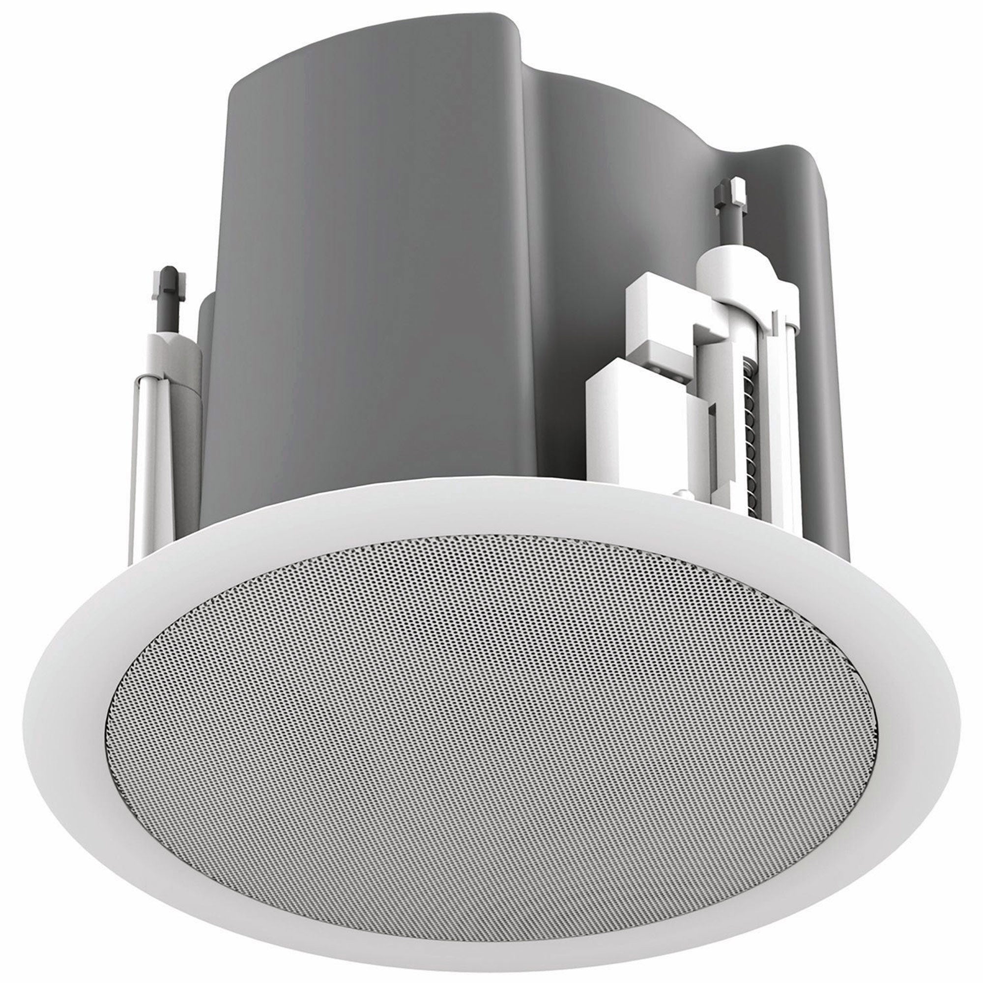 AtlasIED FAP43T-WEGR - 4.5-Inch Coaxial In-Ceiling Loudspeaker with Transformer (White)